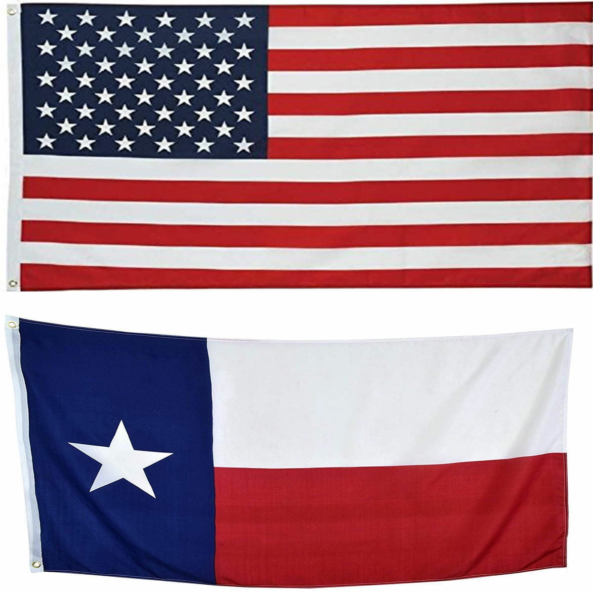 RUF 12x18 State of Texas 12"x18" Premium Nylon Embroidered 300D Flag Grommets 