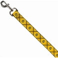 thumbnail image 2 of The Wizarding World of Harry Potter Pet Leash, Dog Leash, Harry Potter Hufflepuff Crest Plaid Yellows Gray, 6 Feet Long 1.0 Inch Wide, 2 of 4