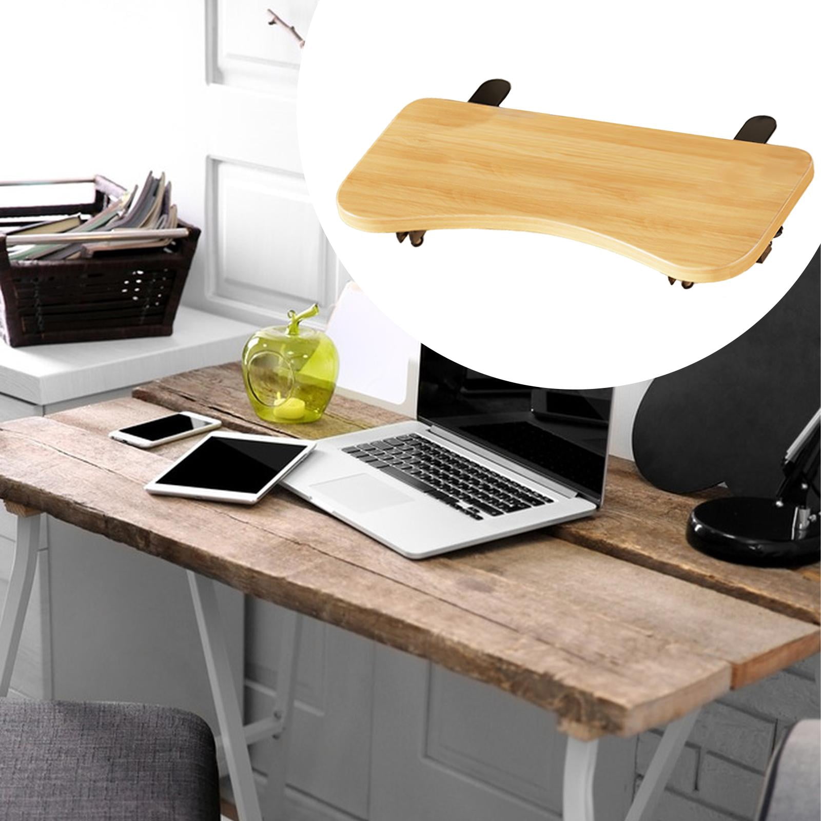 JWQFBC Desk Extension Tray, Table Arm Rest for Office and Home, Sturdy Folding Keyboard 52cmx24cm