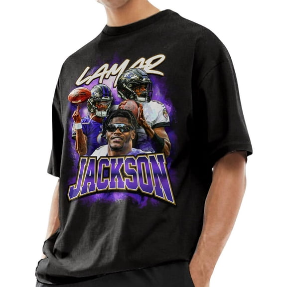 Lamar Jackson T-Shirt, Football Sport Vintage Unisex Shirt