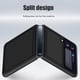 thumbnail image 4 of Funda protectora Funda plegable para teléfono Funda para teléfono con patrón de fibra de carbono Funda para teléfono con patrón de fibra de carbono Compatible con Z FLIP 3 ANGGREK  Otros, 4 of 7