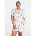 thumbnail image 2 of Joyspun Women's Dreamy Soft Collection Short Sleeve Sleepshirt, Sizes S/M-2X/3X, 2 of 6