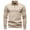 Khaki, variant on Men's Quarter Zip Knit Sweater Long Sleeve Mock Neck Pullover Casual Work Top
