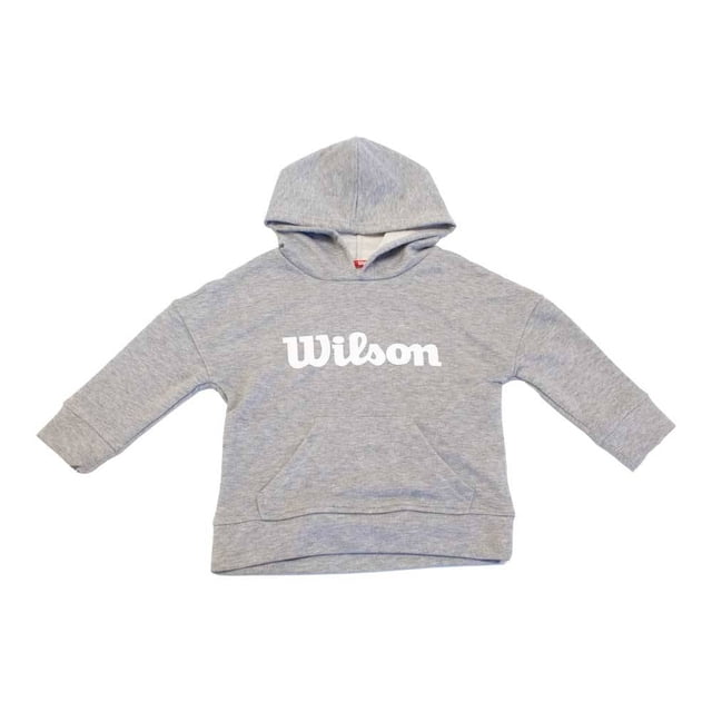Sudadera Wilson para Niño con Capucha y Bolsillo Enfrente Gris Talla 14