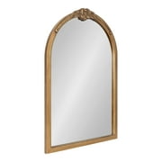 Kate and Laurel Astrid Arched Ornate Mirror, 20 x 30, Antique Gold, Traditional Decorative Arch Wall Mirror for Home Decor
