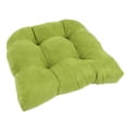 thumbnail image 1 of Blazing Needles Microsuede Rounded Back Chair Cushion, 19" x 19", Mojito Lime, 1 of 3