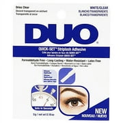 Duo Quick-Set Clear False Strip Lash Adhesive, Dries Invisible, 0.18 oz