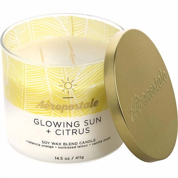 Aeropostale Glowing Sun And Citrus Scented Candle