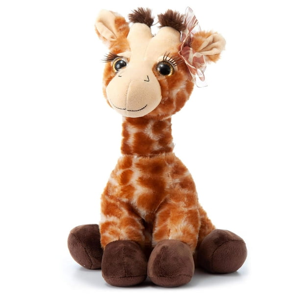 The Petting Zoo Lash'Z Jirafa Regalos de animales de peluche para niñas Peluche de 12 pulgadas