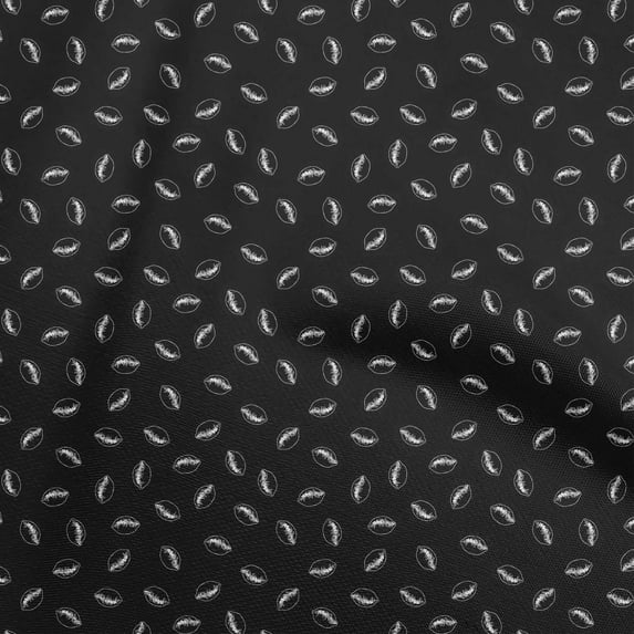 oneOone Velvet Black Fabric Glass & Lemon Slice Diy Clothing Quilting Fabric Print Fabric By Yard 58 Inch Wide