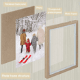 thumbnail image 4 of 5 Folding Picture Frame, 4 x 6 Inch Double Hinged Wood Photo Frame with 5 Opening, High Definition Rustic Desktop Family Photo Collage for Birthday Mother's Day Gifts, 4 of 7