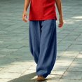 thumbnail image 2 of XAOFW Plus Size Wide Leg Pants For Women Loose Fit Elastic Waist Casual Harem Trousers Everyday Comfort Palazzo Pants For Women Trendy Bottoms XXXL, 2 of 4