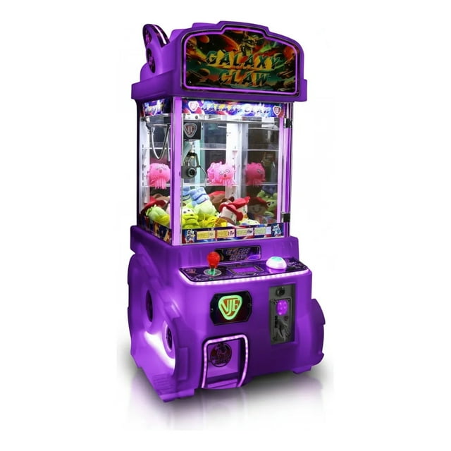 Maquina De Peluches Garra Grande Galaxy Claw Negocio Morado