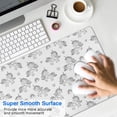 thumbnail image 4 of Long Mouse Pads for Desk,Gray Cartoon Unicorn Pattern Desk Mats on Top Of Desks, Desk Mouse Pad Extra Large with 3mm Non-Slip Base and Stitched Edge for Gaming,Office,Work,Home 31.5"x11.8", 4 of 6
