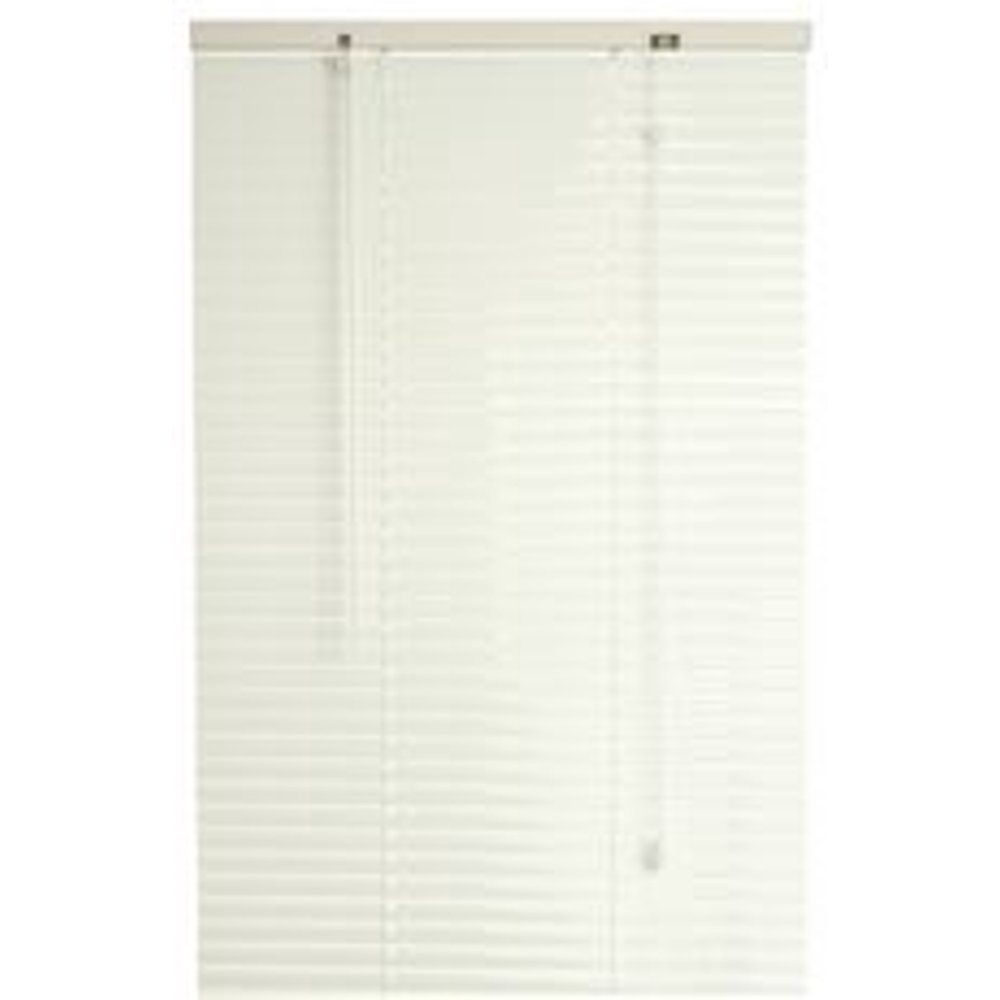 DESIGNER'S TOUCH 1INCH VINYL MINI BLINDS, WHITE, 48X48"