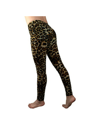 Balance Collection Womens Leopard Print Opatek Compression Leggings Size L  