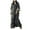 Black, variant on Dress Women Plus Size Kaftans Casual V-Neck Long Soft Beach Maxi For Summer Romantic Bohemian Style