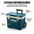 thumbnail image 3 of RTIC 22 Qt 28-Can Ultra-Light Rolling Cooler, Marine/Canvas, 3 of 9