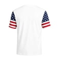 thumbnail image 4 of Zimjoy USA 250 Anniversary Shirts for Men American Flag Short Sleeve 4th of July Shirts Round Neck Patriotic Independence Day Shirt, White XL, 4 of 4