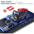 thumbnail image 5 of Nagebee Phone Case Compatible for TCL 30 V 5G with Tempered Glass Screen Protector (Full Coverage), Full-Body Protective [Military-Grade], Magnetic Car Mount Ring Holder, Heavy-Duty Durable (Blue), 5 of 6