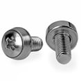 thumbnail image 1 of StarTech.com Tornillos M6 x 12 mm - Paquete de 100 - Tornillos de montaje M6 para rack y gabinete de servidores, TAA (CABSCREWSM62), 1 of 5
