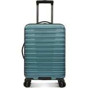 U.S. Traveler Boren Polycarbonate Hardside Rugged Travel Suitcase Luggage with 8 Spinner Wheels, Aluminum Handle, Teal, Carry-on 22-Inch, USB Port