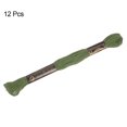 thumbnail image 3 of Unique Bargains Dark Green Embroidery Floss, 8m - 12 Skeins, 3 of 6