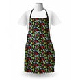 thumbnail image 3 of Strawberry Apron, Spring Nature Themed Botanical Floral Pattern with Strawberry Plants and Flowers, Unisex Kitchen Bib with Adjustable Neck for Cooking Gardening, Adult Size, Multicolor, by Ambesonne, 3 of 4