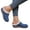 Blue, variant on Orthopedic Slippers with Arch Support Womens Suede Wedge Winter House Shoes Fleece Lined Slip on Clogs Mules Indoor Outdoor for Plantar Fasciitis Black 9