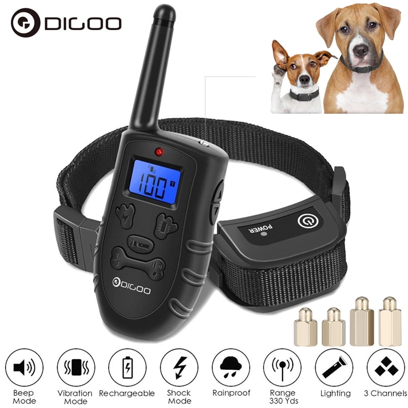 Dog Training Collar, 656Yard Remote Dog Shock Collar with 16 Levels, 100 Waterproof and