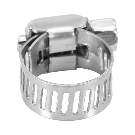 

2024 50PCS Stainless Steel Tube Pipe Hose Clamps Fuel Line Worm Clip (10-16mm)