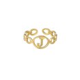 thumbnail image 1 of Anillo de 26 letras chapado en oro de acero de titanio Anillo de dedo índice de apertura en inglés Anillo hueco Wmkox8yi  sjalhkljlk1973, 1 of 1