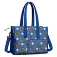 thumbnail image 2 of Teacher Tote Bag,Blue Baseball Gloves and Balls Pattern Teacher Utility Tote Bag,Large Work Tote Bags for Women with Multiple Pockets,Top Zipper Closure,13.8x10.6x6.7 Inch, 2 of 5