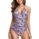 thumbnail image 2 of Bañador de bikini de una pieza con relleno y estampado superpuesto de talla grande para mujer Fridja nalpqowj20368, 2 of 9
