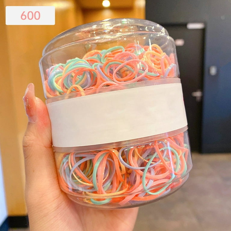 MPWEGNP 1500 Pcs Small Mini Rubber Bands Soft Elastic Bands Tiny Rubber Bands for Kids Hair Braids Hair Wedding Hairstyle Hair Braid Bands for Women's