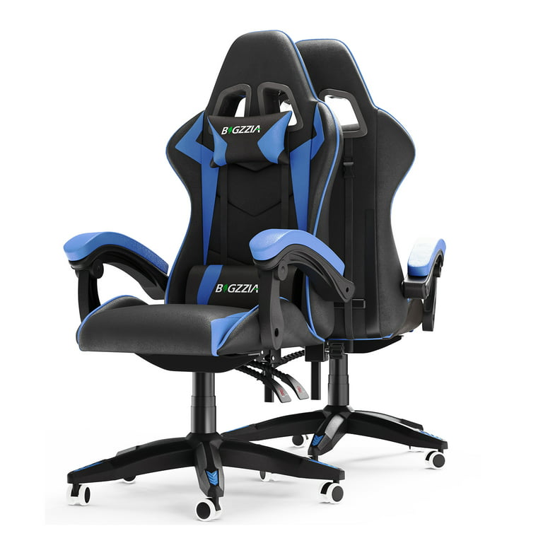 Bigzzia High-Back Gaming Chair PC Office Chair Computer Racing Chair PU  Desk Task Chair Ergonomic Executive Swivel Rolling Chair with Lumbar  Support