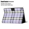 thumbnail image 3 of Mantto for Lenovo Tab P11 11" TB-J606F TB-J606X Case Shockproof TPU Back Shell Grid Pattern Leather Flip Stand Case Full Body Protection Cover, Purple, 3 of 8