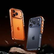 TECH CIRCLE For iPhone 15 Pro Metal Bumper Aluminum Alloy Frame Case, Shockproof, Anti-Scratch, Lightweight,Mechanical Screw Button Button Punk armor style,Heat Dissipation Cover,Silver
