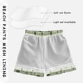 thumbnail image 3 of FORMRS Boys Swim Trunks Quick Dry Mesh Lining Beach Boardshorts, Sizes XS-XL, Green Floral Guitar Pattern, 3 of 7