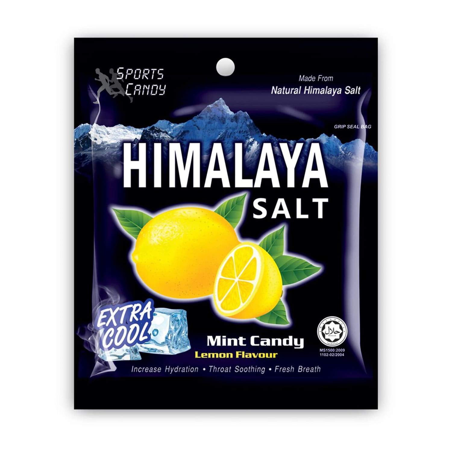 Big Foot Natural Himalaya Salt Mint Candy - Lemon Flavour ( 24 Pcs )