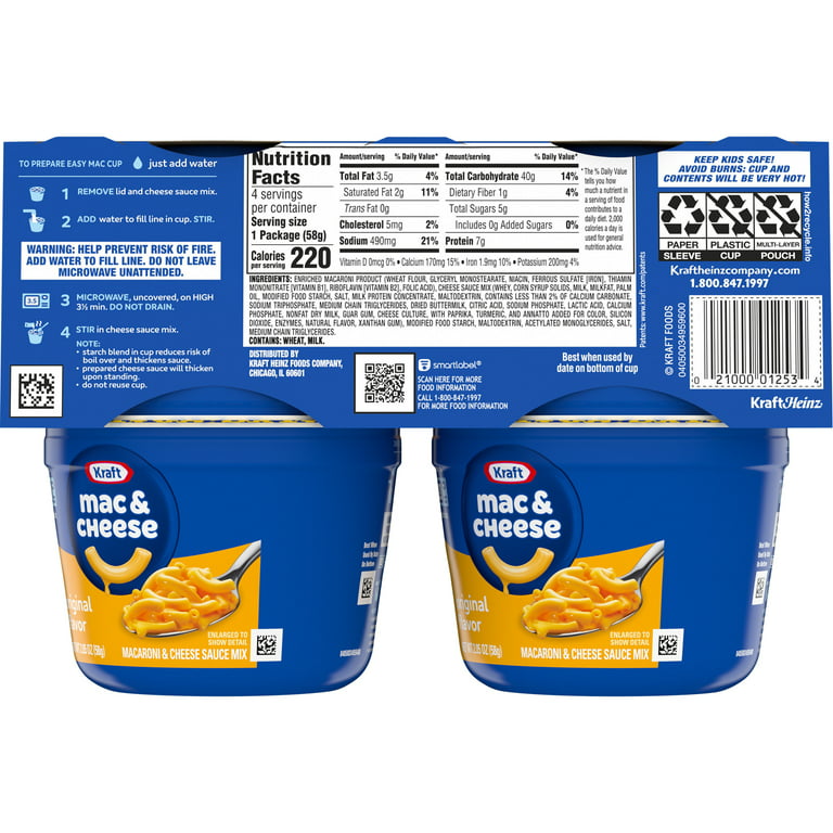 Kraft Mac And Cheese Nutrition  