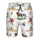 thumbnail image 3 of Balery Cute Farm Traje de Baño Estilo Hawaiano para Hombre, Shorts de Secado Rápido con Bolsillos-Medium, 3 of 6