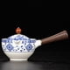 thumbnail image 2 of Tetera de cerámica china, tetera de 360°, tetera individual de cerámica, tetera china con filtro para el hogar, juego de té de Kung Fu de cerámica negra creativo, 2 of 5
