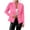 Hot Pink, variant on Women's Solid Color Short Cardigan Coat with Long Sleeve Button Front, Casual Lightweight Jacket for Layering, Versatile Open Front Top for Daily Outfits,White M