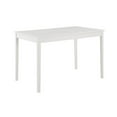 thumbnail image 3 of Benjara Lav 5 Piece Dining Table and 4 Chair Set, Open Backs, White Solid Wood, 3 of 5