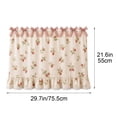 thumbnail image 3 of 30"x22" Oven Skirt Curtain for Kitchen Decor,Girlish Charm Lace Trim & 8 Ribbon Ties,Rustic Decorative Oven Door Curtain for Cottage Kitchen Decor, 3 of 7