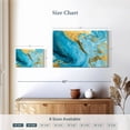 thumbnail image 4 of Elephant Stock Marble Abstract Texture Wall Art - Horizontal Canvas Wall Art - Living Room Wall Decor - Abstract Canvas - Blue And Gold Decor - 24" x 16", 4 of 8