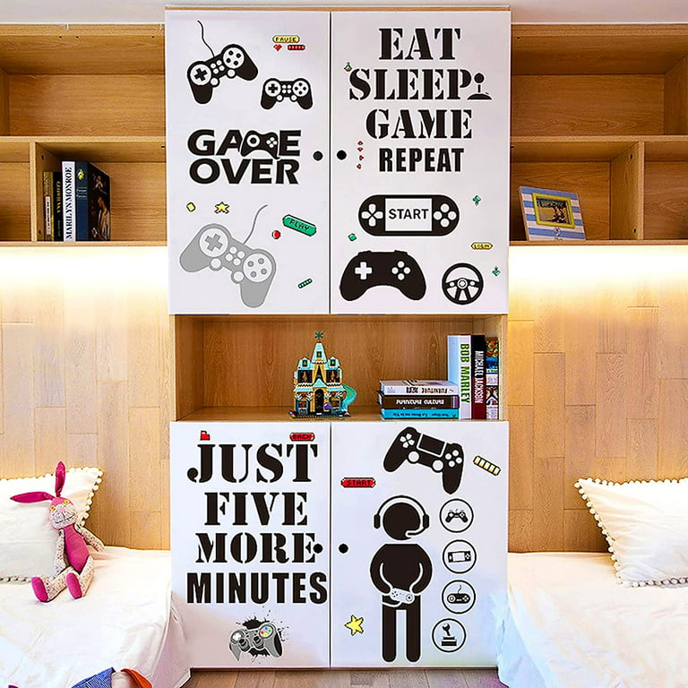 Gamer Room Decor Gaming Wall Decals Sticker Gamer Decals Boys Room ...