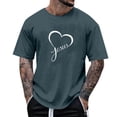 thumbnail image 1 of Tops para hombre, blusas y camisas de manga corta con cuello redondo para hombre, camisetas casuales con estampado de moda para hombre, blusa de manga corta, blusa de poliéster para hombre., 1 of 4