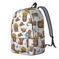 thumbnail image 2 of Highland Cow and Butterfly Print Backpack for School, Cute School Bag with Adjustable Shoulder Straps and Padded Back, 15.7"x11.8"x5.5", 2 of 5